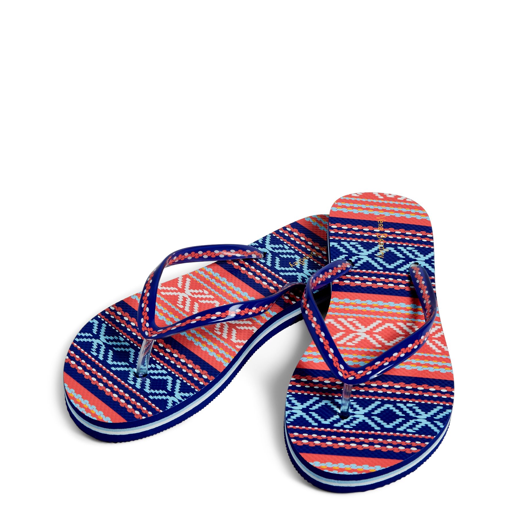 UPC 886003505335 product image for Vera Bradley Flip Flop - Each in Bright Serape Stripe | upcitemdb.com