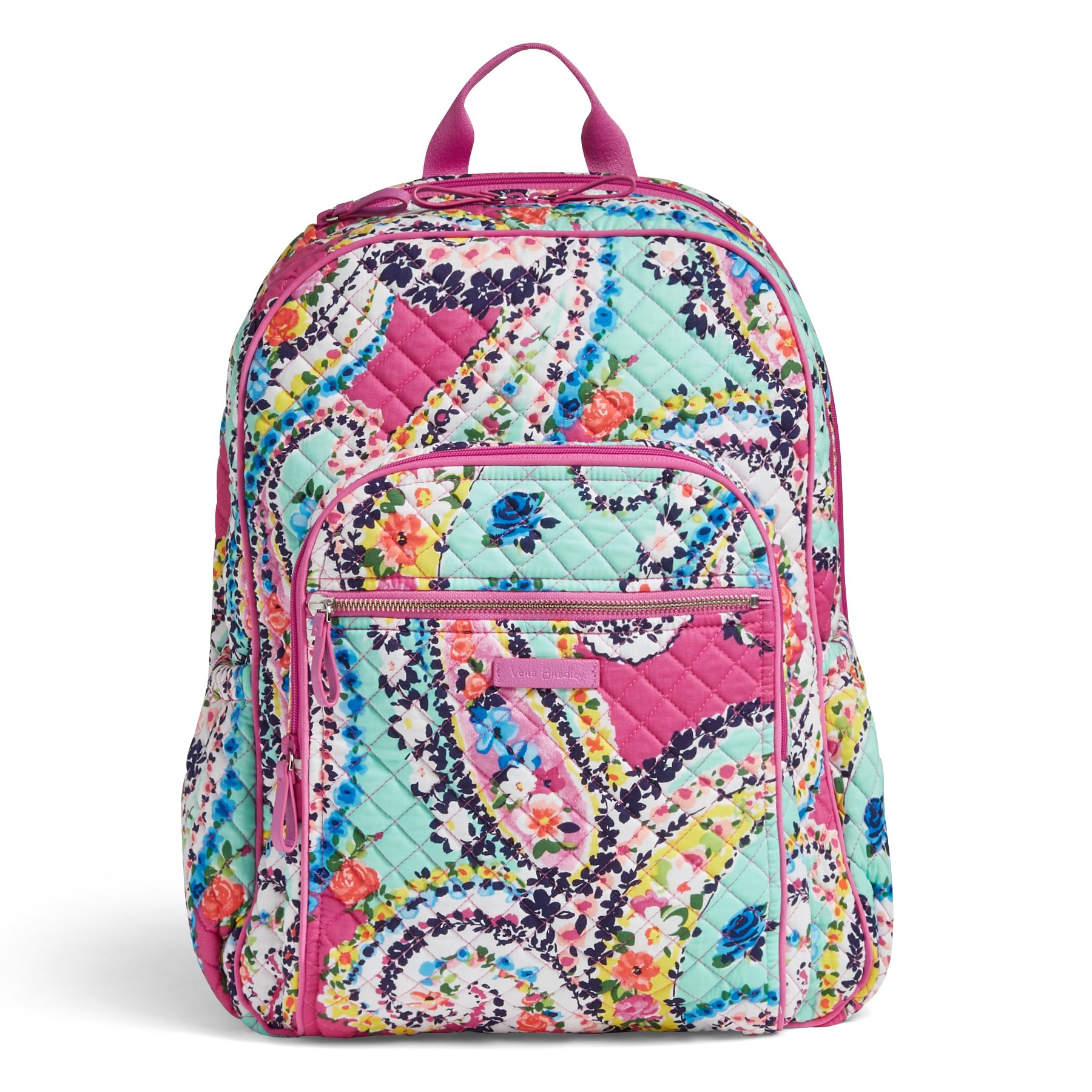 vera bradley bordeaux blooms campus backpack